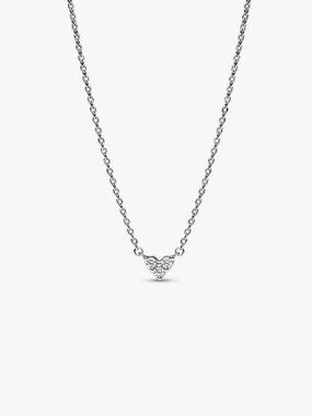 Pandora Triple Stone Heart Collier Necklace